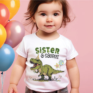 Sister-saurus Dinosaur Thema Kindergeburtstag Part T-Shirt