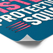 Sister Security Little Protection Squad Joke Poster (Ecke)