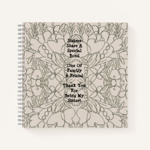 Sister Sentiment Abstrakt Notebook Notizblock
