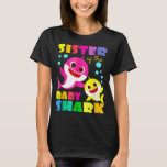 Sister Shark Birthday Sister Shark T-Shirt Family<br><div class="desc">Schwester Shark Birthday Sister Shark T-Shirt Familie Muttertag</div>