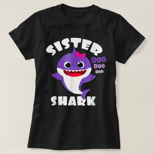 Sister Shark Shirt Sister Shark Lover (Design vorne)