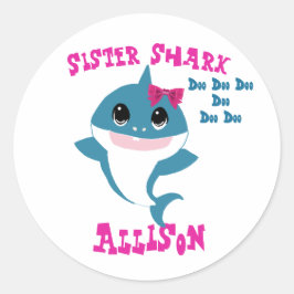 Sister Shark Stickers
