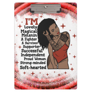 Sister Sistas Black Women Melanin Woman Sis Magic Klemmbrett