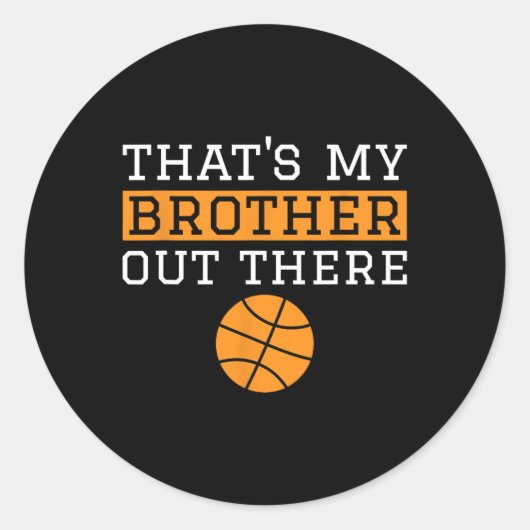 Sister Sketll Geschenk, das ist mein Bruderskettel Runder Aufkleber (Vorderseite)