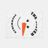 Sister Snowman Face Squad Matching Family Costume Fleecedecke (Vorderseite (Horizontal))