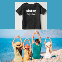 Sister Squad Black Girl's T - Shirt