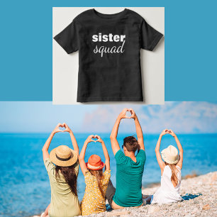 Sister Squad Black Girl's T - Shirt