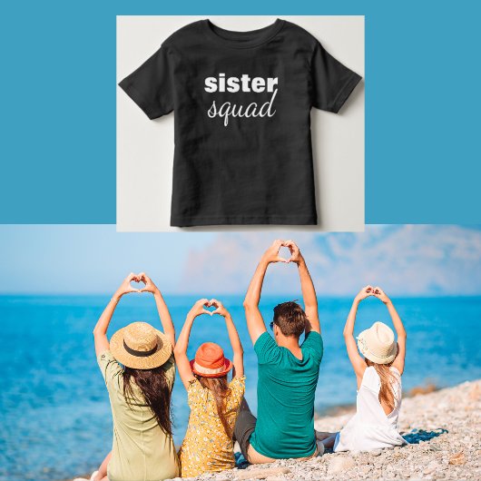 Sister Squad Black Girl's T - Shirt