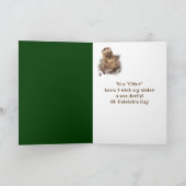 Sister St. Patrick's Day Kleeblatt Otter Animal Karte (Innenseite)