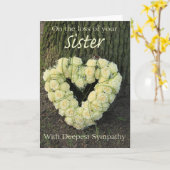 Sister Sympthy card mit Rose Karte (Gelbe Blume)