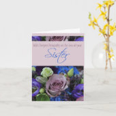 Sister Sympthy card mit Rose Karte (Gelbe Blume)