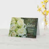 Sister Sympthy card mit Rose Karte (Gelbe Blume)