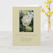 Sister Sympthy card mit Rose Karte (Gelbe Blume)