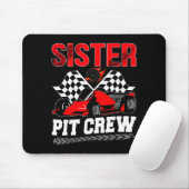 Sister T Crew Racing Family Race Car Birthday Boy  Mousepad (Mit Mouse)