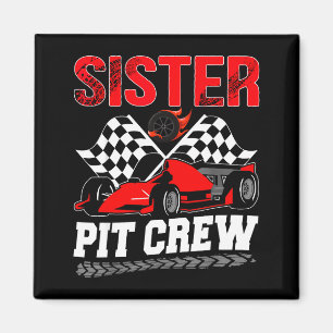 Sister T Crew Racing Family Rennwagen Geburtstagsj Magnet
