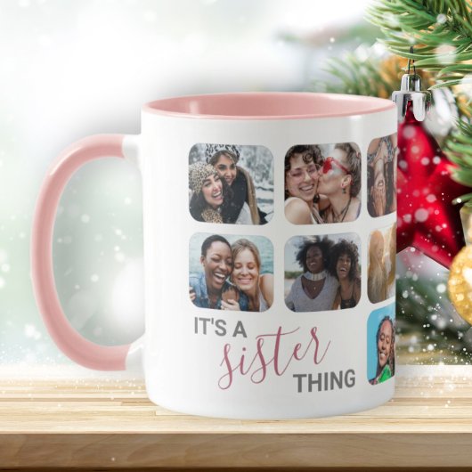 Sister Thing 14 Foto Template um die Ecken Tasse