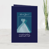 SISTER - Trauzeugin AQUAMARINE, grüne Kleider Einladung (Rückseite)