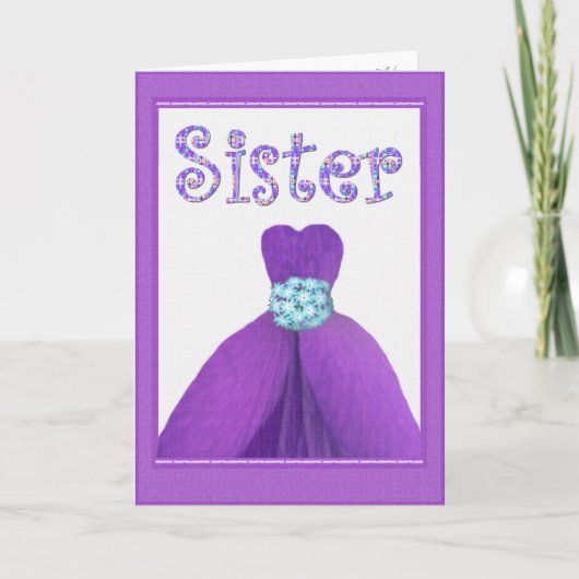 SISTER - Trauzeugin LILA Blume Petrischale Einladung (Vorderseite)