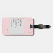 Sister Travel Tag – You’re Never Alone Gepäckanhänger (Rückseite horizontal)