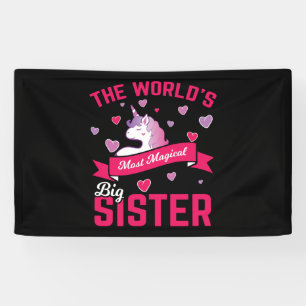 Sister Unicorn Geschenk Big Sister Magical Unicorn Banner