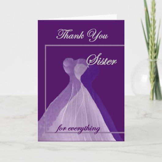 SISTER Wedding DANKE (Vorderseite)