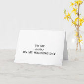 Sister Wedding Thank You Card Karte (Gelbe Blume)