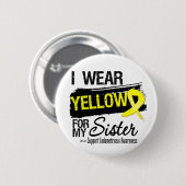 Sister Yellow Ribbon Endometriose Button (Vorne & Hinten)