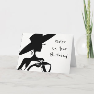 **SISTER-YOU SIND SCHÖN** GEBURTSTAG WÜNSCHE KARTE