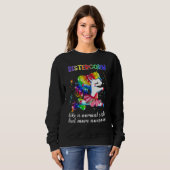 Sistercorn Cute Unicorn Dancing Kid Girl Boy Sweatshirt (Vorne ganz)