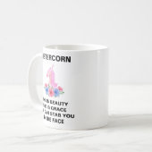 Sistercorn, Sister Gift, Funny Sister Gift, Kaffeetasse (Vorderseite Links)