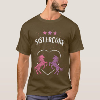Sistercorn Unicorn Einhorn T-Shirt