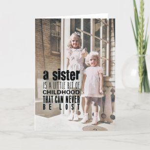 SISTERGrußkarte Dankeskarte