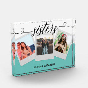 Sisterhood Best Sister Liebe Heft Script Modern Fotoblock