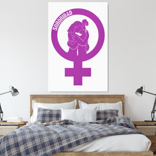 Sisterhood Canvas Print Leinwanddruck (Insitu (Schlafzimmer))