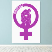 Sisterhood Canvas Print Leinwanddruck (Insitu (Holzboden))