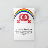 "Sisterhood Celebrated" Karte (Innenseite)