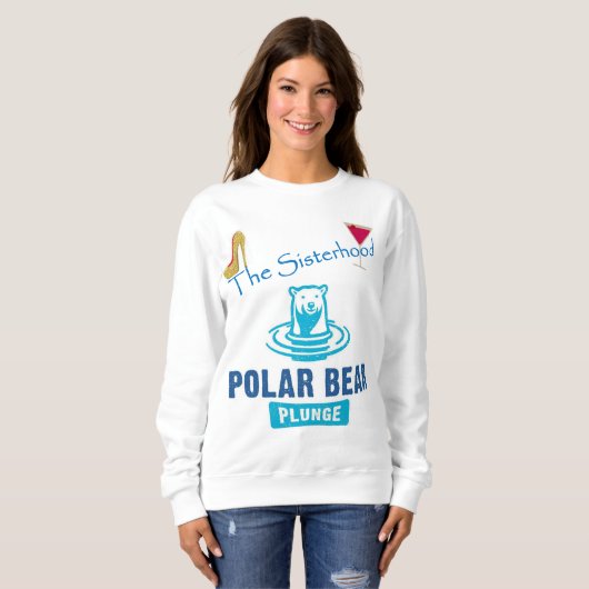 Sisterhood-Eisbär-Kopfsprungs-Sweatshirts Sweatshirt (Vorne ganz)