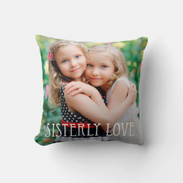 Sisterly Liebe Custom Foto Throw Kissen