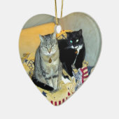 Sisterly Liebe Keramik Ornament (Links)