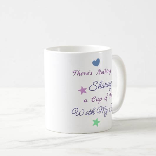 Sisterly Liebe | Sister Quote Kaffeetasse (VorderseiteRechts)
