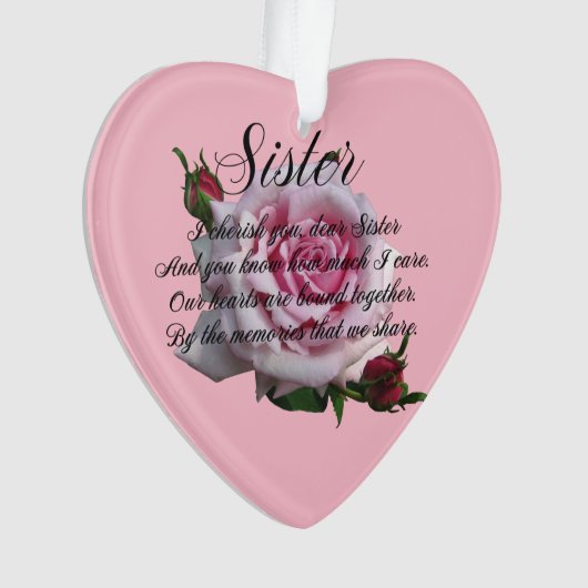 SISTERQUOTE ORNAMENT (Vorderseite)