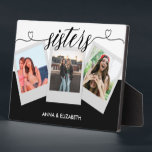 Sisters 3 Foto Collage Script Niedliches Geschenk Fotoplatte<br><div class="desc">Sisters 3 Foto Collage Script Niedliches Geschenk</div>