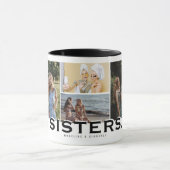 SISTERS 8 Foto Collage Modernes Geschenk Tasse (Zentrum)