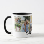 SISTERS 8 Foto Collage Modernes Geschenk Tasse (Links)