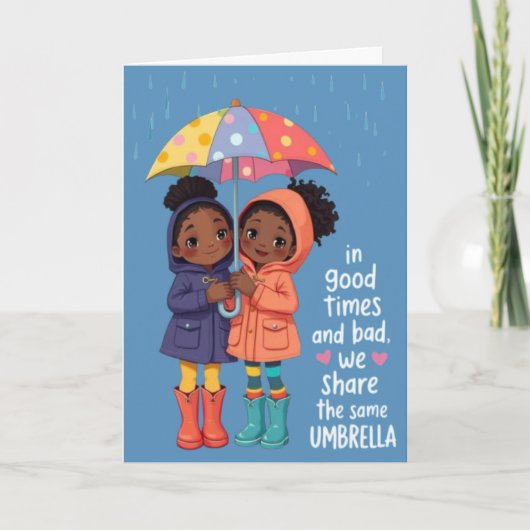 Sisters Affirmation Card Feiertagskarte (Vorderseite)