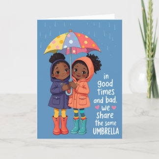 Sisters Affirmation Card Feiertagskarte