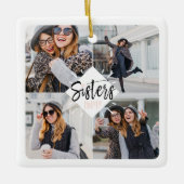 Sisters BESTE FREUNDIN | Best Friends Forever Foto Keramikornament (Vorderseite)