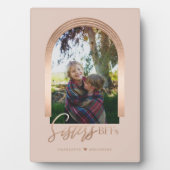 Sisters Beste Freundinnen Elegantes Arch Frame Fot Fotoplatte (Vorderseite)