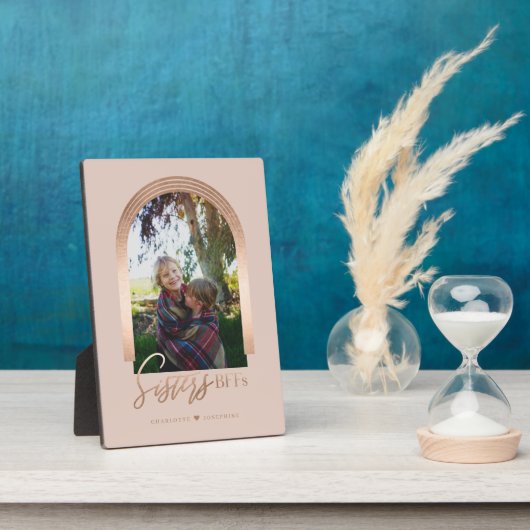 Sisters Beste Freundinnen Elegantes Arch Frame Fot Fotoplatte (Seite)