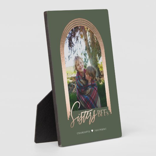 Sisters Beste Freundinnen Elegantes Arch Frame Fot Fotoplatte (Seite)